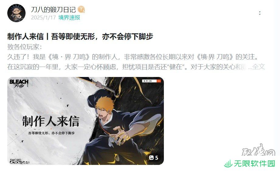 爷青回！《境·界 刀鸣》测试定档，我的斩魄刀已饥渴难耐了！