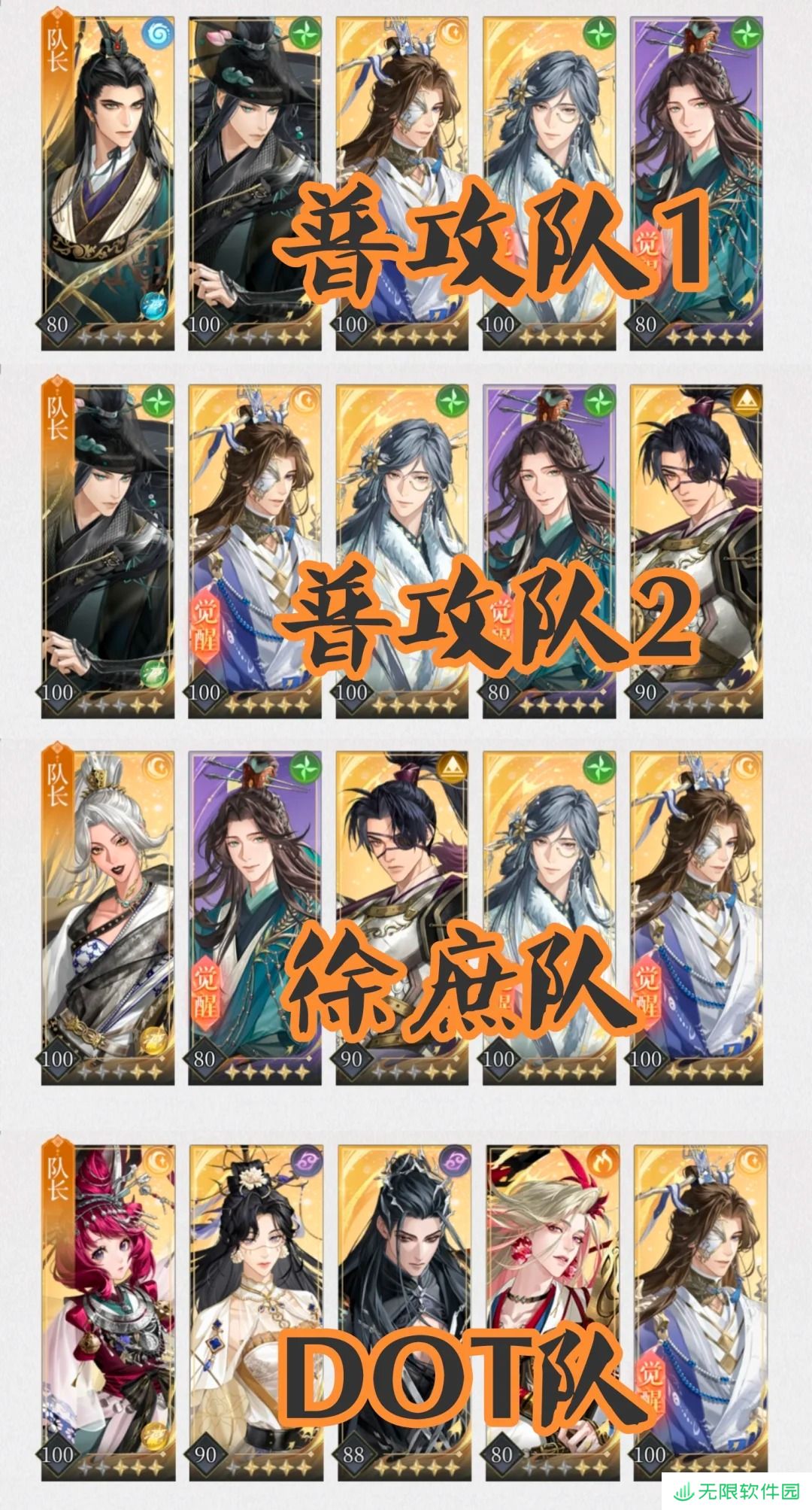 代号鸢配队体系指南