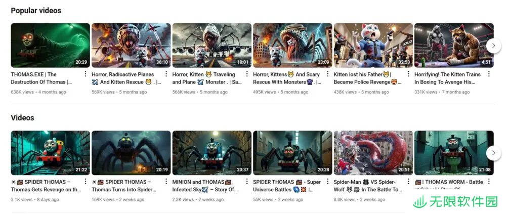 YouTube 上 AI 生成的儿童惊悚视频泛滥，平台监管面临挑战