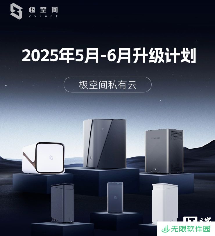 极空间 2025 年 5-6 月升级计划发布，上线文件快照、HDMI 桌面等功能